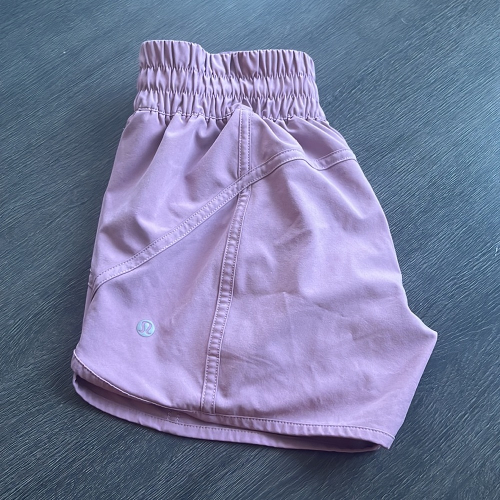Lulu Lemon 4” lined shorts. Only worn once, excellent like-new condition.